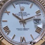 Rolex Day-Date 228235 White Roman Numeral Dial Fluted Bezel 40mm Mens Replica Watch - Image 12