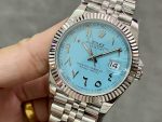 Rolex Datejust 41 Ice Blue Dial with Fluted Bezel 126334 Men's Watch - Image 6