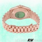 Rolex Day-Date 118205 Rose Gold Rhodium Grey Dial 36mm Unisex Replica Watch - Image 6