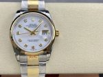 Rolex Datejust 36 Steel & Yellow Gold Mother of Pearl Diamond Dial M126203 0024 Women's Watch - Image 3