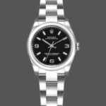 Rolex Oyster Perpetual 176234 Fluted Bezel Black Arabic Dial 26MM Lady Replica Watch