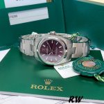 Rolex Oyster Perpetual 176200 Grape Red Dial 26mm Lady Replica Watch - Image 6