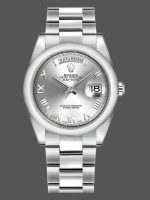 Rolex Day-Date 118209 Silver Roman Numerals Dial Automatic 36mm Unisex Replica Watch