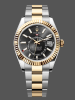 Rolex Sky Dweller 42 Yellow Rolesor Black Dial Oyster M336933 0003 Men's Watch