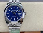 Rolex Datejust 41 Stainless Steel Smooth 126300 0024 Blue Stick Dial - Image 3