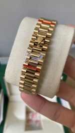 Rolex Datejust 31 Yellow Gold Olive Green Floral Motif Diamond Bezel M278288RBR 0038 - Image 9