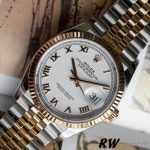 Rolex Datejust 126233 White Roman Dial Fluted Bezel 36MM Unisex Replica Watch - Image 11