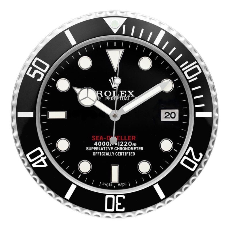 EA9E8AA6-A3C0-4484-C7C2-D74FE2340E3C Rolex Deepsea Black Wall Clock - Image 1