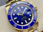 Rolex Submariner 116618 Yellow Gold Blue Dial 40mm Mens Replica Watch - Image 4