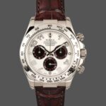 Rolex Daytona 116519 Panda Dial Chocolate Leather Strap 40mm Mens Replica Watch