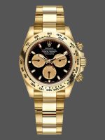Rolex Daytona 116508 Yellow Gold Black Dial 40MM Mens Replica Watch