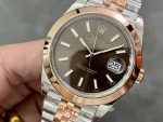 Rolex Datejust 36 Steel & Everose Gold Chocolate Dial M126201 0043 Women's Watch - Image 5