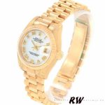 Rolex Datejust 179178 Mother of Pearl White Dial Dial Yellow Gold 26MM Lady Replica Watch - Image 3