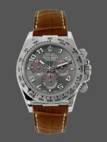 Rolex Daytona 116519 Grey Dial Brown Leather strap 40mm Mens Replica Watch