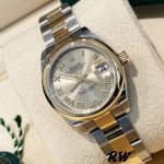 Rolex Datejust 279163 Champagne Roman Numeral Dial Domed Bezel 28mm Lady Replica Watch - Image 4