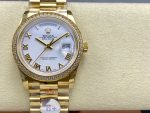 Rolex Day Date 36 Yellow Gold m128348rbr 0064 White Dial - Image 3