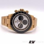 Rolex-Daytona 116528 Yellow Gold White Dial 40mm Mens Replica Watch - Image 3