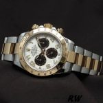 Rolex Daytona 116523 White Arabic Panda Dial 40mm Mens Replica Watch - Image 13