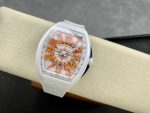 Swiss Franck Muller Framulan V45 White Ceramic Yacht Model Orange Number - Image 5