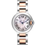 CARTIER BALLON BLEU Pink Mother of Pearl Dial 28mm