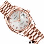 Rolex Datejust 178275 Everose Gold Jubile Silver Dial 31mm Lady Replica Watch - Image 3