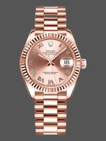 Rolex Datejust 178275 Rose Gold Pink Roman Dial 31mm Lady Replica Watch