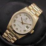 Rolex Day-Date 118238 Ivory Dial Fluted Bezel 36mm Unisex Replica Watch - Image 3