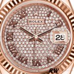 Rolex Datejust 279175 Diamond Pave Dial Rose Gold 28mm Lady Replica Watch - Image 2