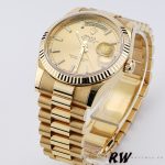 Rolex Day-Date 118238 Fluted Bezel Champagne Dial 36mm Unisex Replica Watch - Image 3