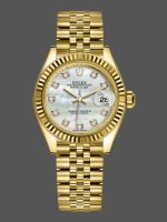 Rolex Datejust 279178 MOP Diamond Dial Yellow Gold 28mm Lady Replica Watch