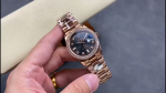 Rolex Day-Date 128345RBR Slate Dial Everose Gold 36MM Unisex Replica Watch - Image 2