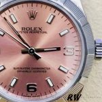 Rolex Oyster Perpetual 177210 Stainless Steel Pink Dial 31mm Lady Replica Watch - Image 4