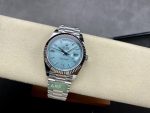 Rolex Day Date 40mm Platinum 228236 0006 Ice Blue Baguette - Image 6