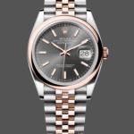 Rolex Datejust 36 Everose Gold Grey Dial Jubilee m126201 0013