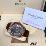Rolex Sky-Dweller 326135 Dark Rhodium Dial 42MM Mens Replica Watch - Image 3