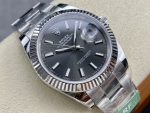 Rolex Datejust 41 White Gold Fluted Bezel Slate Dial Oyster M126334 0013 Men's Watch - Image 4