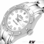 Rolex Pearlmaster 80319 White Dial Diamond 29MM Lady Replica Watch - Image 4