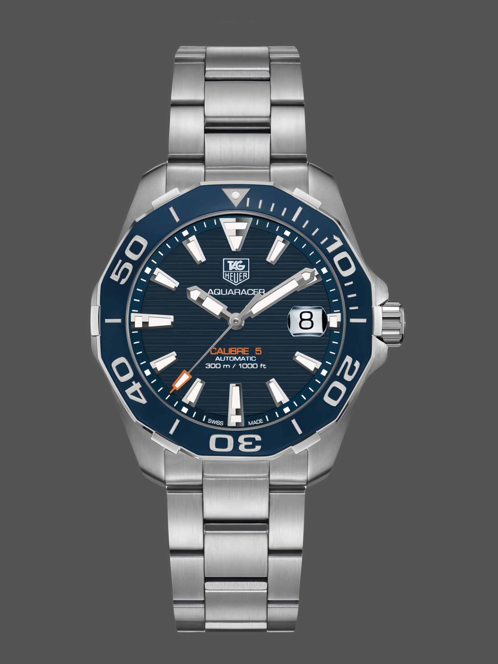 F0334F5A-3896-525F-ED85-D4FA52C3DCF4 Tag Heuer Aquaracer Chronograph Blue Dial WAY211C.BA0928 41mm - Image 1