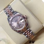 Rolex Datejust 179171 Pink Roman Numeral Dial Fluted Bezel 26MM Lady Replica Watch - Image 3