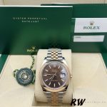 Rolex Datejust 126301 Rose Gold Chocolate Brown Index Dial 41MM Mens Replica Watch - Image 14