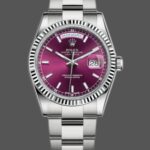 Rolex Day-Date 118239 Cherry Dial white gold 36mm Lady Replica Watch