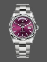 Rolex Day-Date 118239 Cherry Dial white gold 36mm Lady Replica Watch