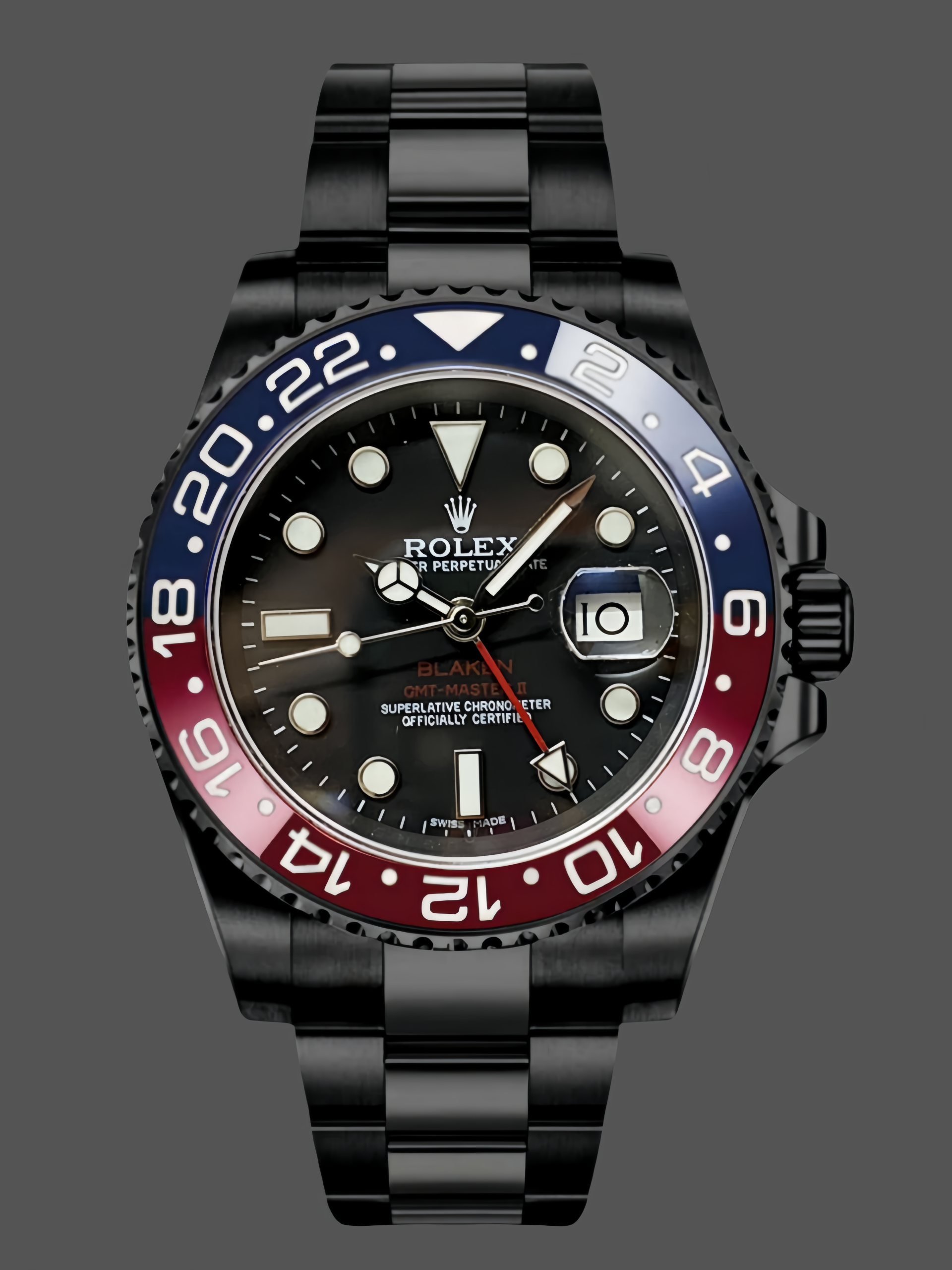 F0998D1F-BA84-3A87-6C07-C3A48ACE8136 Rolex GMT Master II 40mm Pepsi 126710blro 0002 Black Dial - Image 1