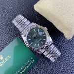 Rolex Datejust 41mm Stainless Steel 126334 0030 Mint Green Dial Fluted Jubilee - Image 7