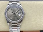 Rolex Day Date 36mm Platinum and Diamonds Bezel 128396tbr 0004 - Image 3