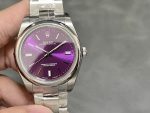 Rolex Oyster Perpetual Air-King 114200 Grape Red Index Dial 34mm Unisex Replica watch - Image 3