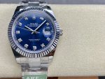 Rolex Datejust 126334 0015 Fluted Bezel Blue Diamond Dial 41MM Mens Replica Watch - Image 3