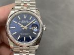 Rolex Datejust 126200 Blue Index Dial Jubilee Stainless Steel 36MM Unisex Replica Watch - Image 3