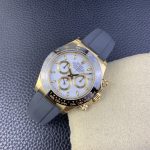 Rolex Cosmograph Daytona 116518LN White Dial Black Rubber Strap 40mm Mens Replica Watch - Image 6