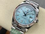 Rolex Day Date 40mm Platinum 228236 0006 Ice Blue Baguette - Image 4